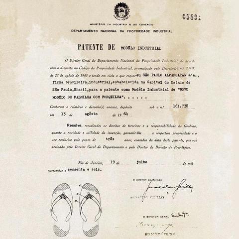 Invenção do chinelo de borracha