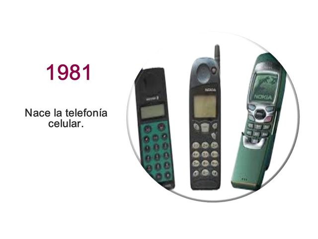 Nace la telefonía celular.