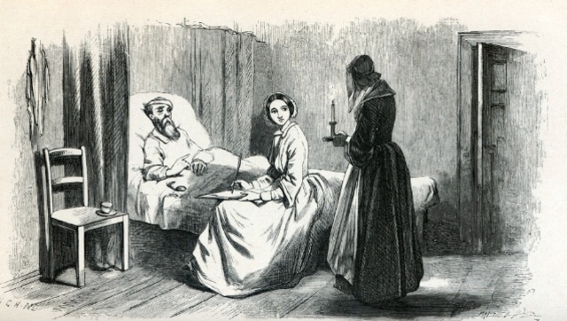Florence Nightingale Visita hijas de la caridad en su central de París para el aprendizaje de métodos, en el que introdujo eficientes innovaciones técnicas y de organización.