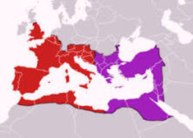 División del Imperio Romano