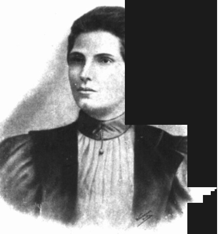 A profª Leolinda Daltro, fundadora do Partido Republicano Feminino, lidera uma passeata exigindo extensão do voto às mulheres