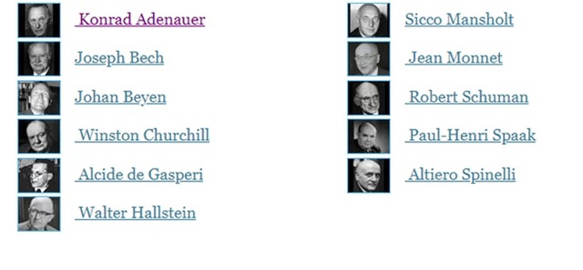 PADRES FUNDADORES DE LA UNIÓN EUROPEA