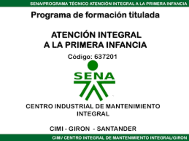 TÉCNICO EN PRIMERA INFANCIA