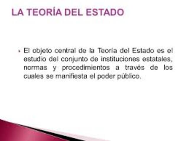 SIGLO XIX ORIGINO LA TEORIA DEL ESTADO