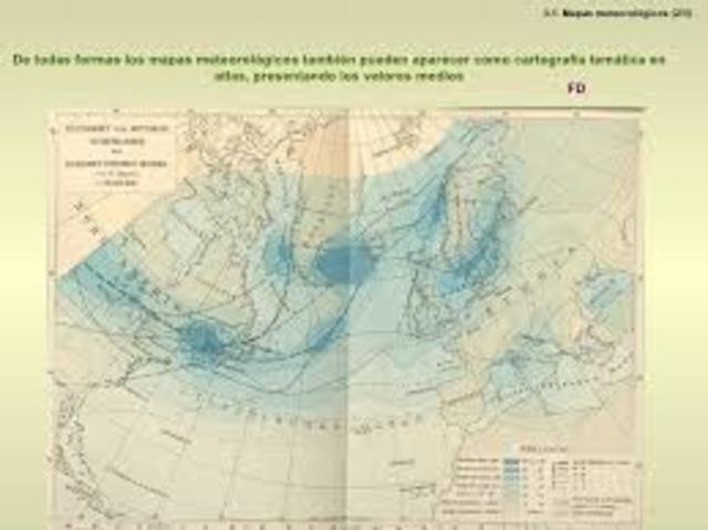 PRODUCCIÓN DE LA CARTOGRAFÍA  MODERNA E INICIO DE LA CARTOGRAFÍA  CLIMÁTICA