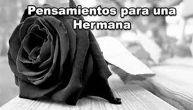 MUERTE DE MI HERMANA