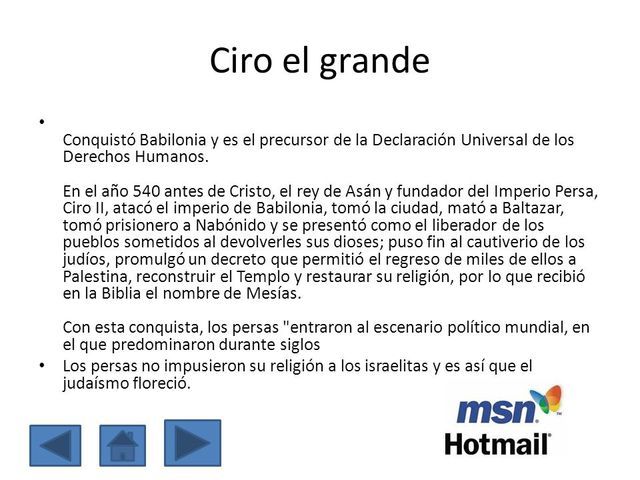 Cilindro de Ciro el Grande, siglo VI A.C.