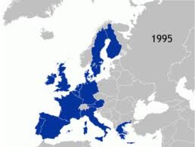 La UE se integra por 15 paises.