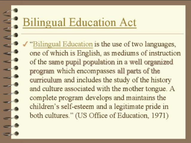 Bilingual Education Act