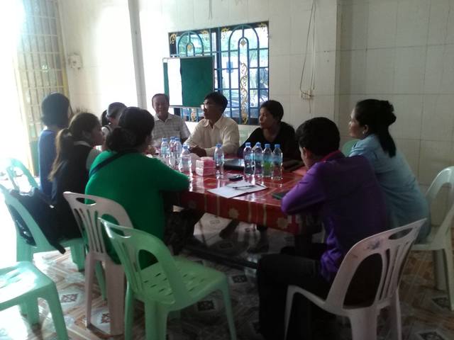 Field visit and validation with farmers in Krakor, Pursat
