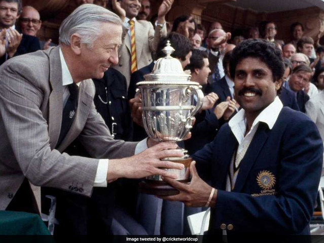 India winning their first ever cricket world cup