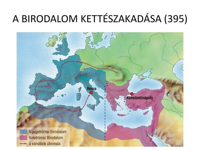 A Római Birodalom kettészakadása