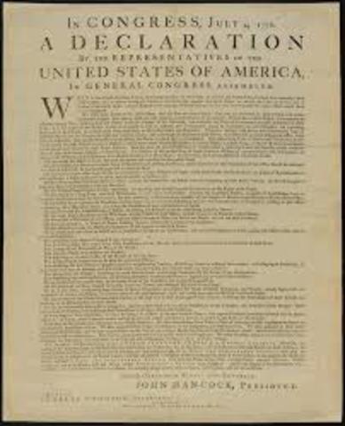 Drafted by Thomas Jefferson, the Declaration of Independence was approved.