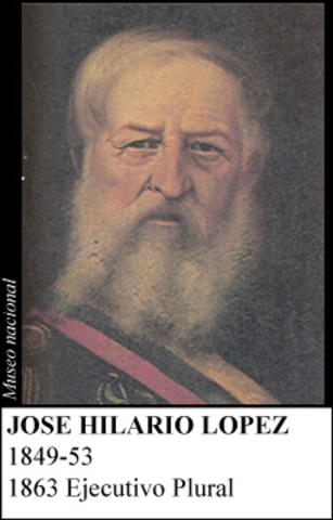 JOSE HILARIO LOPEZ 1849-1853