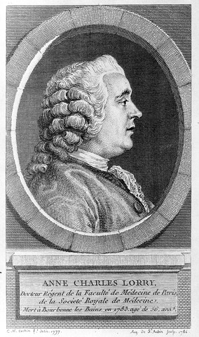 Antoine Charles de Lorry (1726-1783). Sugirió mediante investigaciones en perros "que la médula debía estar encargada de funciones vitales" (Finger, 1994, p.27).