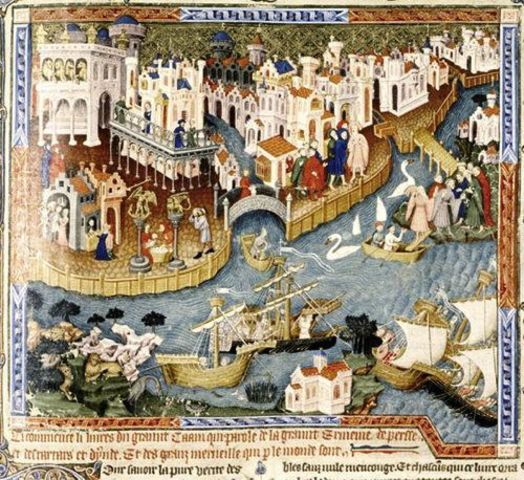 Marco Polo Helps to Establish an Overland Trade Route to China
