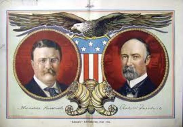 Theodore Roosevelt becomes President