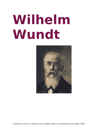 Wilhelm Wundt