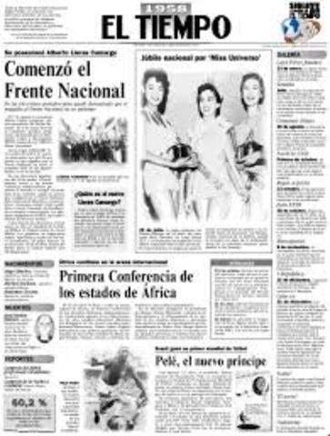 NACIMIENTO PERIÓDICO EL TIEMPO