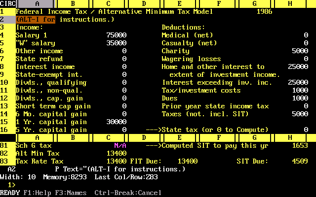Gary Belleise mejora VisiCalc y crea SuperCalc