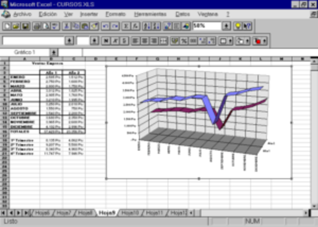Excel versión 8