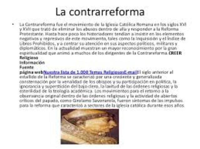 Siglos XVII y XVIII. La ideología de la Contrarreforma