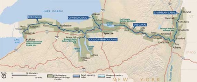 Completion of the Erie Canal