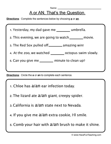 Worksheet after Worksheet...