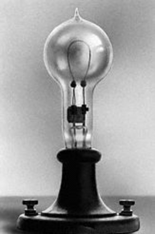 The invention of the electric light