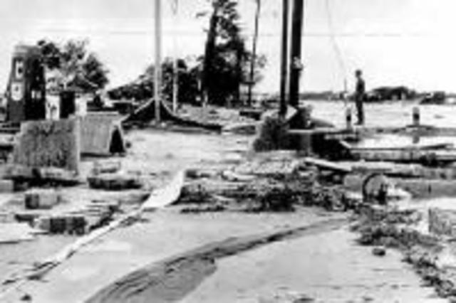 Hurricane Carla Hits Texas Coast, Sept 1961