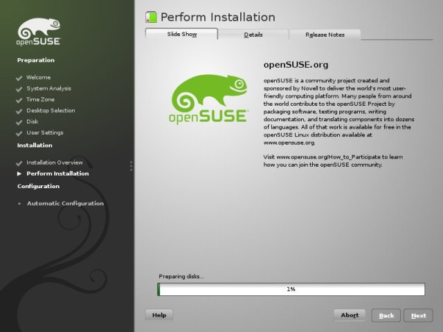 Instalación de sistema operativo openSUSE