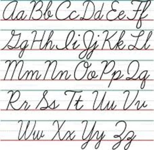 Cursive writing