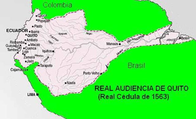 THE EXIT OF THE JURISDICTION OF QUITO (COLONIZATION)