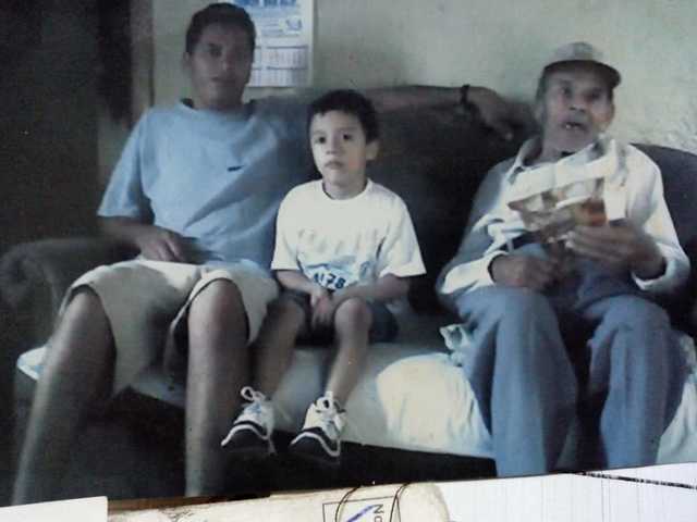 Última foto con el abuelo