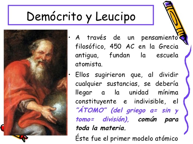 TEORIA ATOMICA DE DEMOCRITO