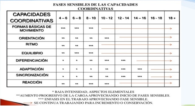 Capacidades coordinativas.