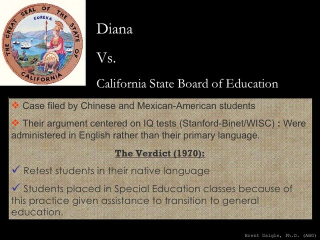 Diana v. California State Board