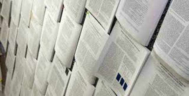 the first time i rote a paper