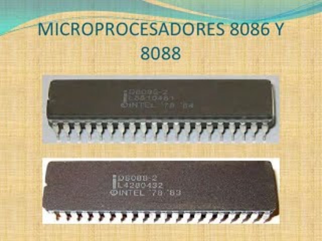 Los Intel 8086 y 8088