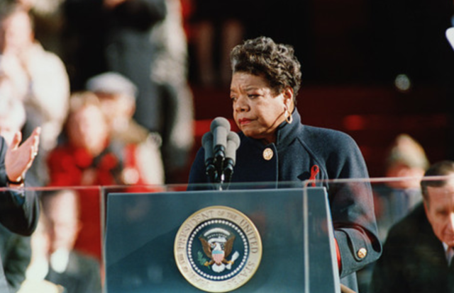 Speaking at President Clinton's Inauguration