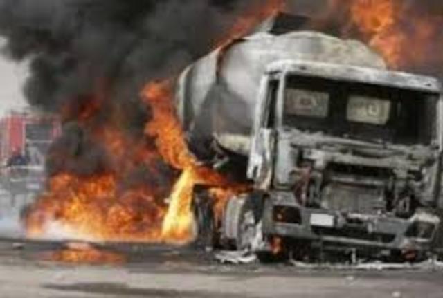 Oil tanker truck explosion