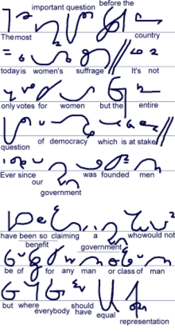 1840 Isaac Pitman crea un programa basado en la taquigrafía