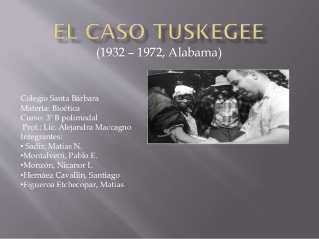 “Caso Tuskegee”