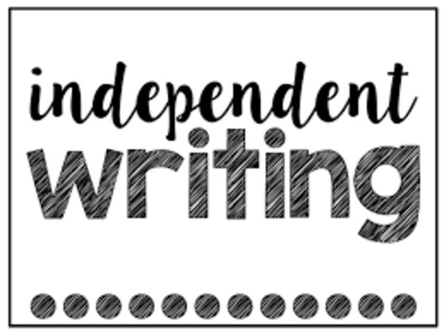 Independant Writing