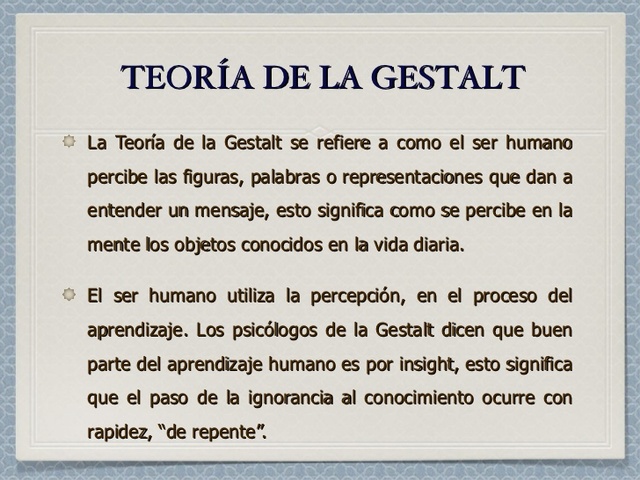 Teoría de Gestalt