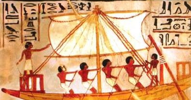 EL PRIMER BARCO DE VELA