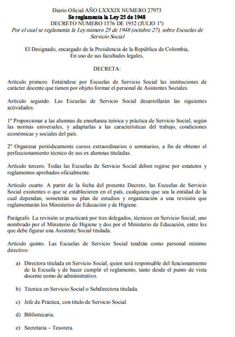 DECRETO GUBERNAMENTAL 1572 - COLOMBIA