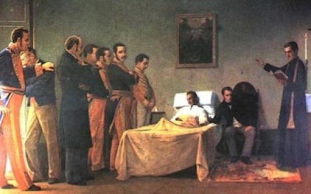 Muerte de simon bolivar