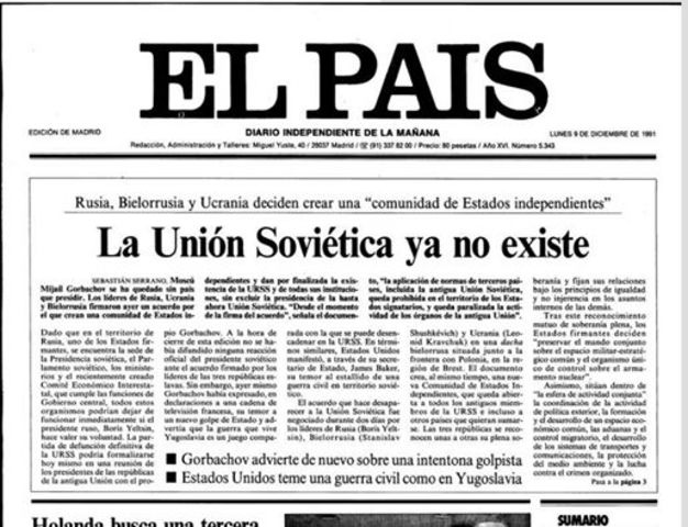 Disolución de la Unión Soviética