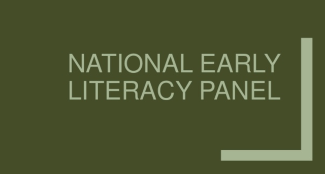 National Early Literacy Panel Report
